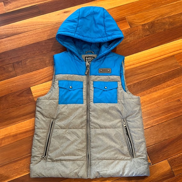 ⭐️ Burton Dry Ride Puffer Hoodie Vest Size M - Picture 1 of 7